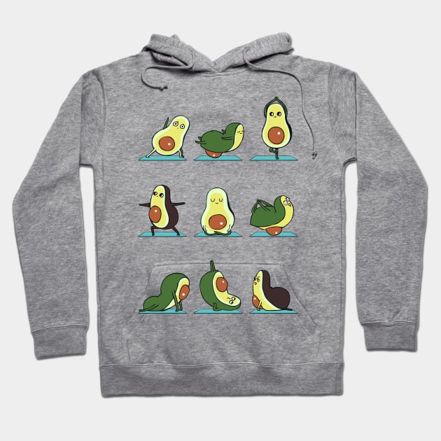 Avocado Yoga Hoodie by huebucket